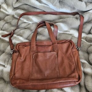 Cole Haan Cognac Brown Leather Messanger Bag